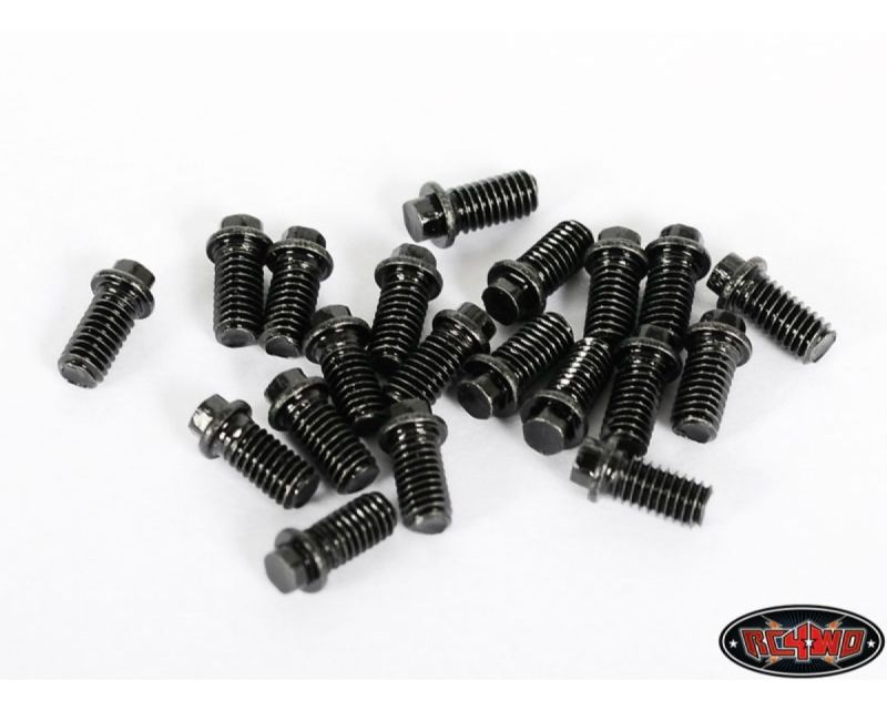RC4WD Miniature Scale Hex Bolts M3x6mm Black RC4ZS0696