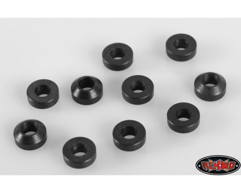 RC4WD Heavy Duty Steel Black 3mm Con Washers RC4ZS0843