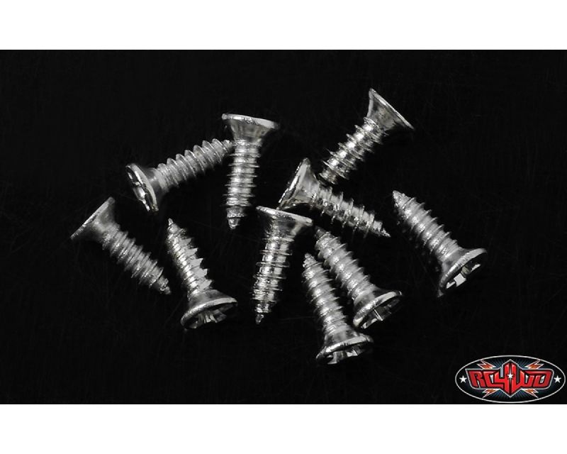 RC4WD Flat Head Self Tapping Screw 1.6 X 6mm Silver RC4ZS1586
