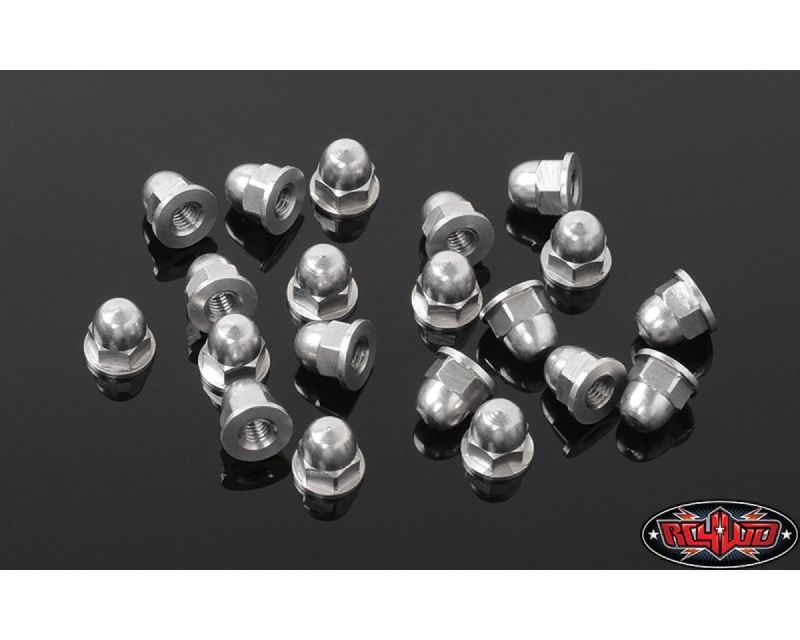 RC4WD M3 Flanged Acorn Nuts Silver RC4ZS1722