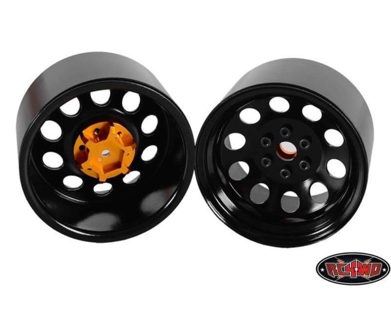 RC4WD Pro10 40 Series 3.8 Steel Stamped Beadlock Wheel Black RC4ZW0056