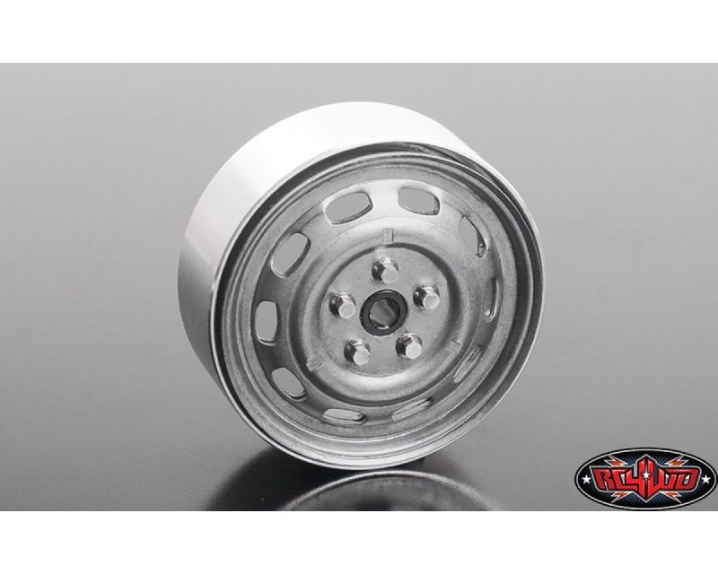 RC4WD Stamped Steel 1.7 10-Oval Hole Wheels Plain RC4ZW0312