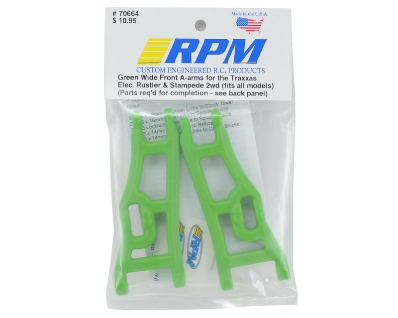 RPM Querlenker vorne grün breite Version für TRX Rustler und Stampede