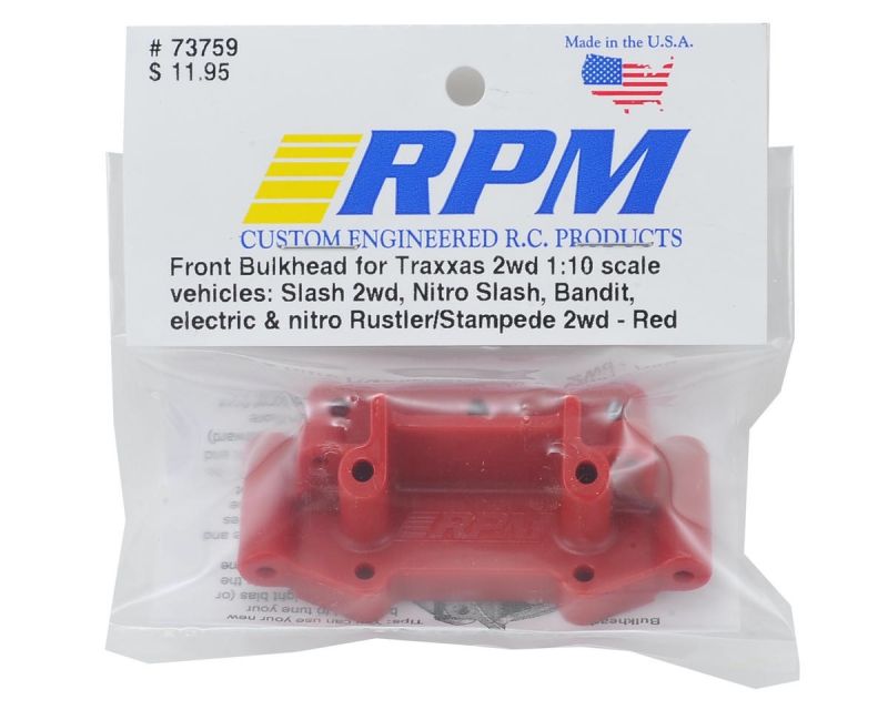 RPM Bulkhead vorne rot für TRX 2WD Modelle