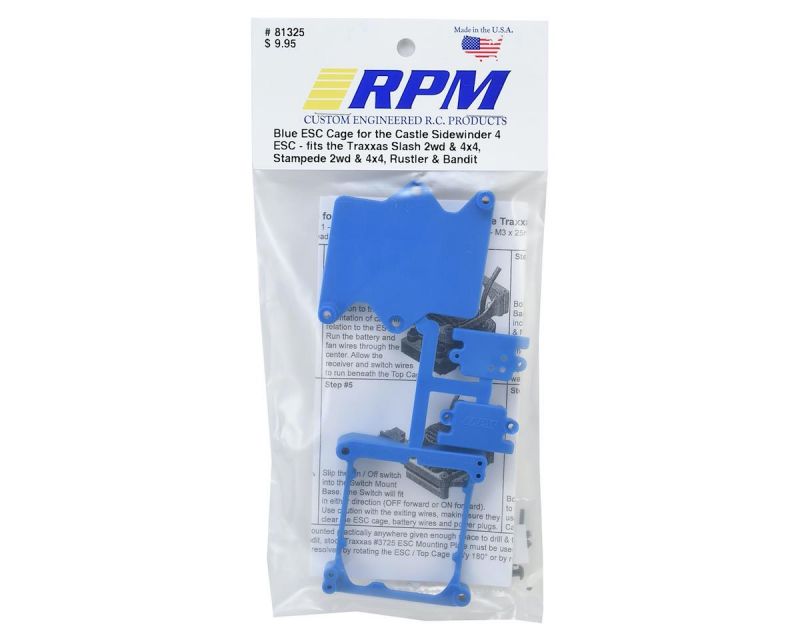 RPM Regler Käfig blau für Castle Sidewinder 4