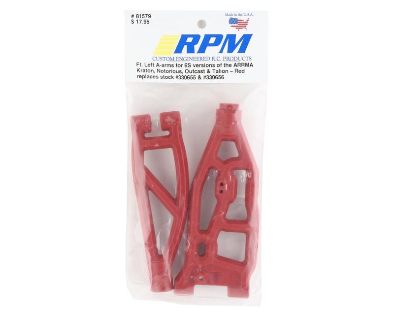 RPM Querlenker vorne links oben und unten rot für Arrma 6S