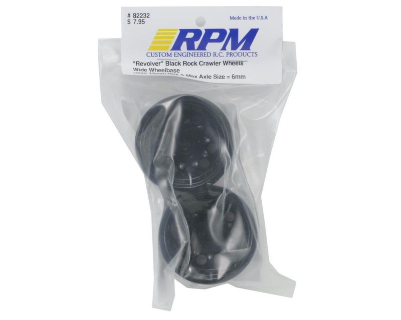 RPM Revolver Black Crawler Wheels Wide