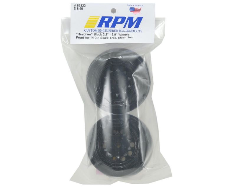 RPM Revolver Felgen SC 12mm schwarz Slash 2WD vorne