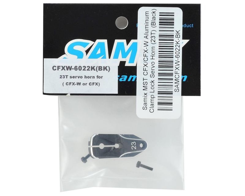 Samix Alu Servo Horn 23 Zähen schwarz für CFW CFX-W
