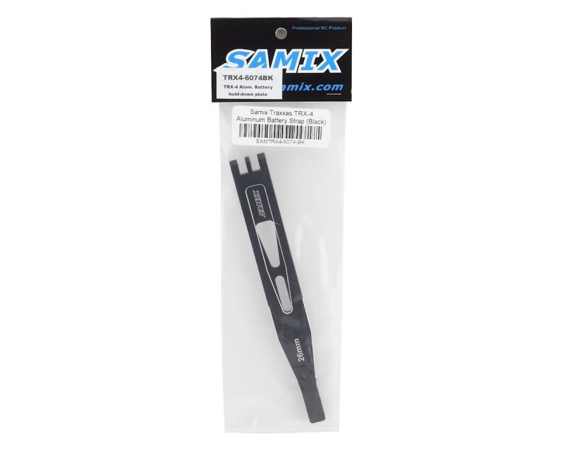 Samix Alu Batteriehalteplatte schwarz für TRX-4