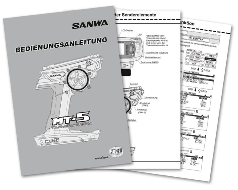 Sanwa Bedienungsanleitung Deutsch MT5 SAN-MANUAL-MT5