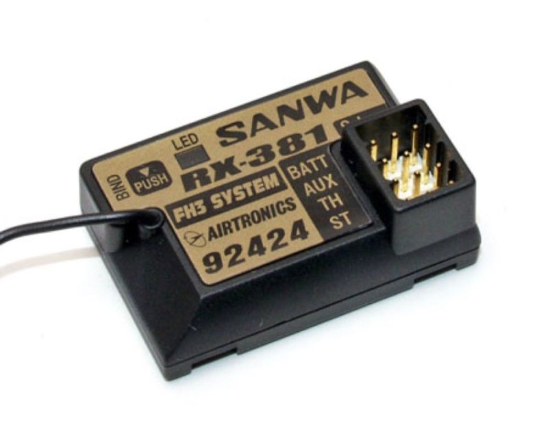 Sanwa RX-381 FHSS-3 Empfänger SAN107A41071A