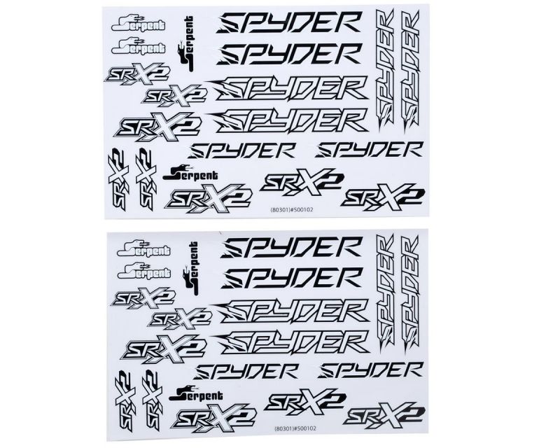 Serpent Aufkleber Spyder s/w SER500102