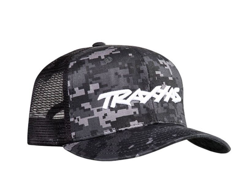 Traxxas Kappe Curved Bill gemustert schwarz mit Logo weiß TRX1182-CAMO