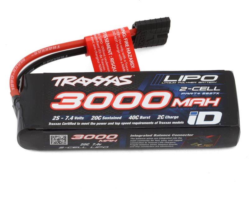 Traxxas LIPO Akku 3000mAh 7.4V 2 Zellen 20C mit Traxxas iD Stecker TRX2827X