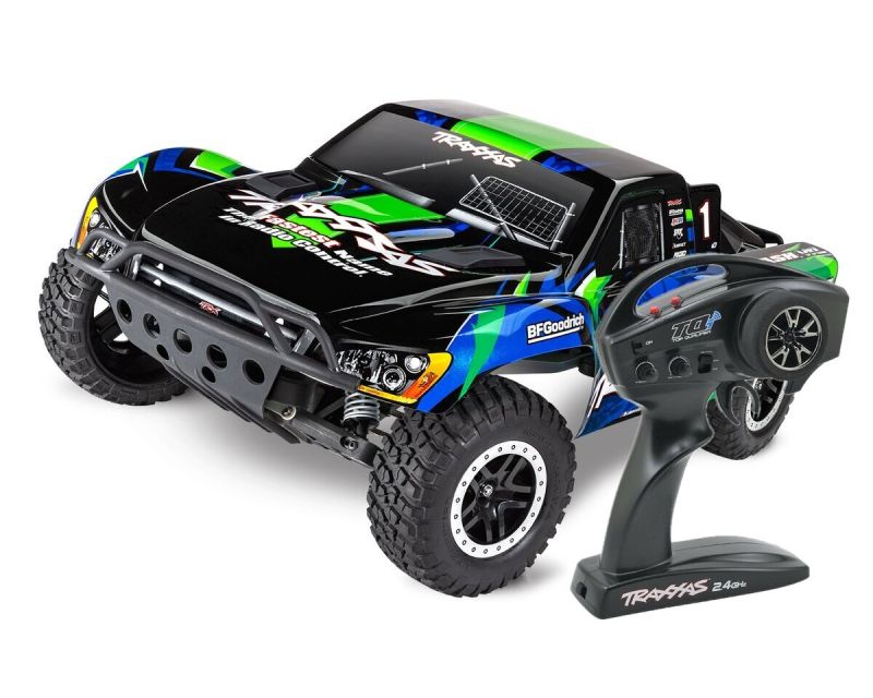 Traxxas Slash VXL 2WD grün Clipless mit Magnum 272R Silber Plus Combo