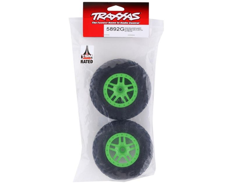 Traxxas SCT Split Spoke Reifen auf grüner Felge