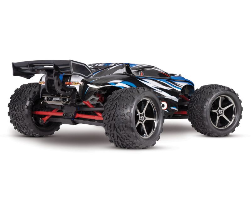 Traxxas E-Revo 1:16 blau RTR Brushed mit Akku und USB-C Ladegerät