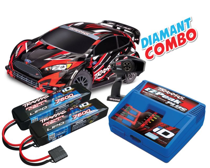 Traxxas Ford Fiesta ST Rally 4x4 BL-2S rot Diamant Combo TRX74154-4-RED-DIAMANT-COMBO
