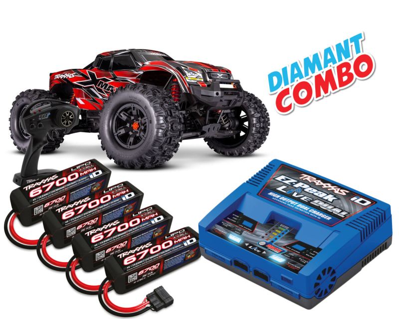 Traxxas X-Maxx 8S rot Belted Diamant Combo TRX77096-4-RED-DIAMANT-COMBO