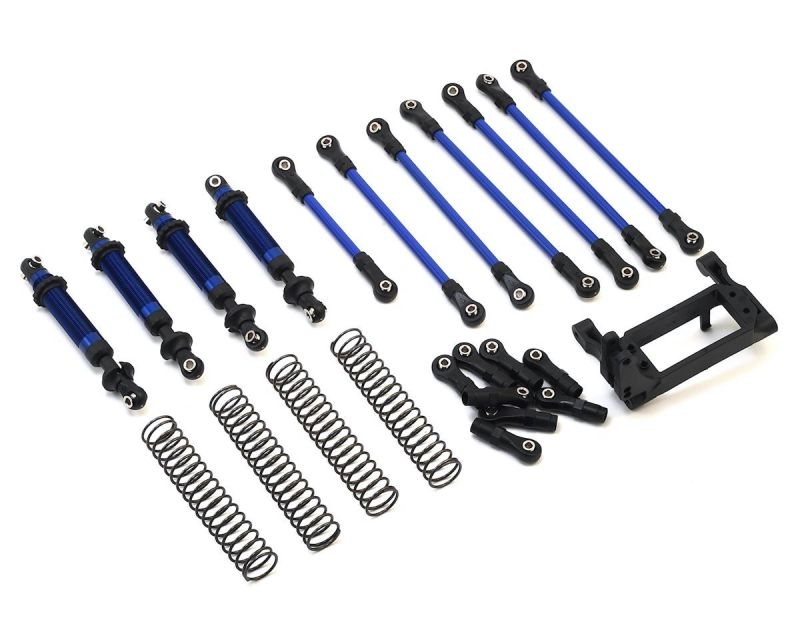 Traxxas TRX-4 Long Arm Lift Kit Komplett blau TRX8140X