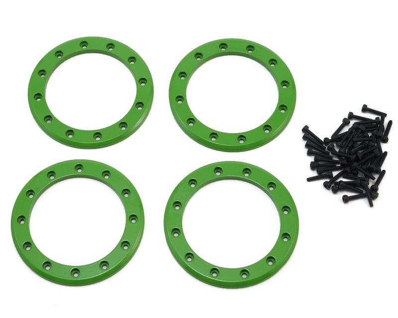 Traxxas Beadlock Rings grün 2.2 Alu mit Schrauben TRX8168G