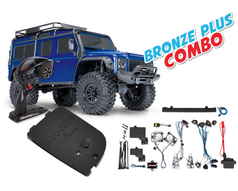 Traxxas TRX-4 Land Rover Defender blau Bronze Plus Combo TRX82056-4-BLUE-BRONZE-PLUS-COMBO