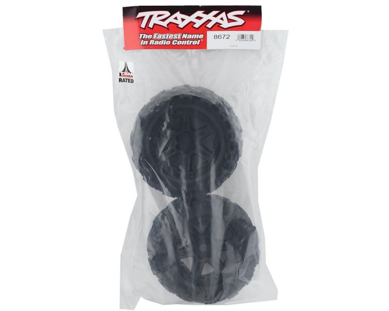 Traxxas Reifen Talon EXT 3.8 auf schwarzer Felge 17mm TRX8672