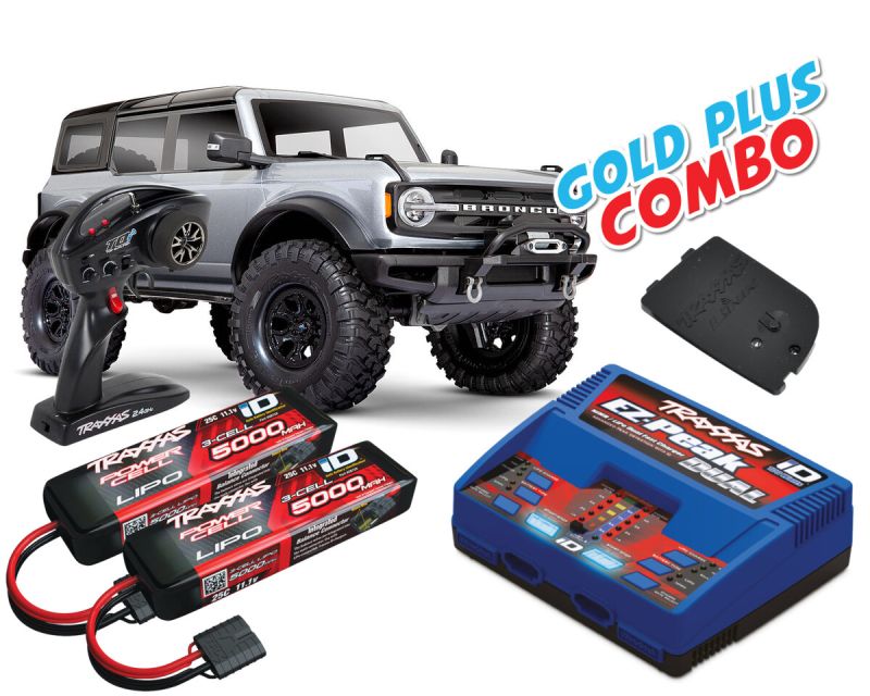 Traxxas Ford Bronco 2021 TRX-4 silber Gold Plus Combo TRX92076-4-SLVR-GOLD-PLUS-COMBO