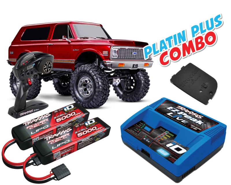 Traxxas Blazer 1972 High Trail TRX-4 rot Platin Plus Combo TRX92086-4-RED-PLATIN-PLUS-COMBO