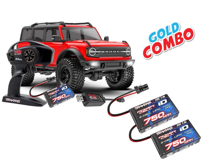 Traxxas TRX-4M Ford Bronco 1/18 rot Gold Combo TRX97074-1-RED-GOLD-COMBO