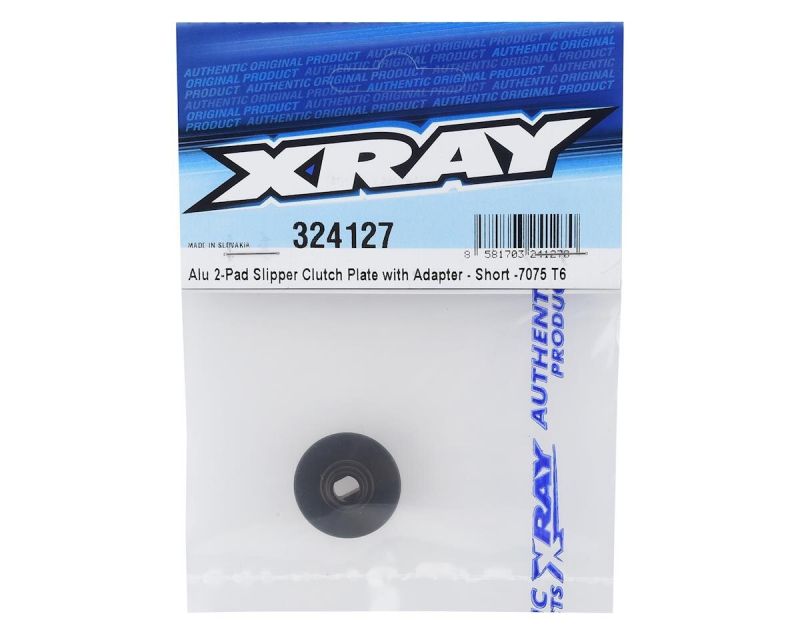 XRAY Alu 2-Pad Slipper Platte mit Adapter kurz