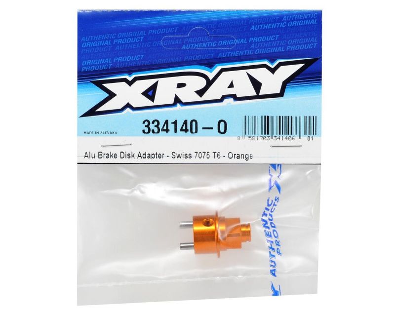 XRAY Adapter Bremsscheibe Alu 7075 T6 orange