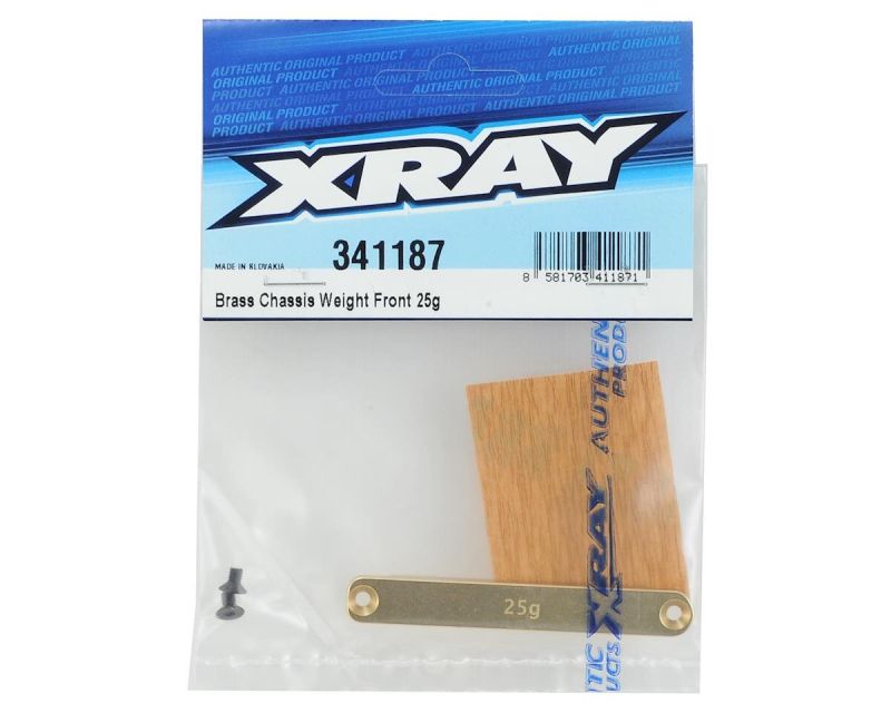 XRAY Brass Chassis Weight Front 25g