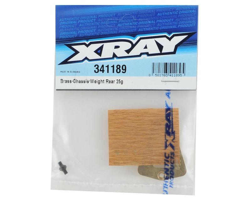 XRAY Brass Chassis Weight Rear 25g