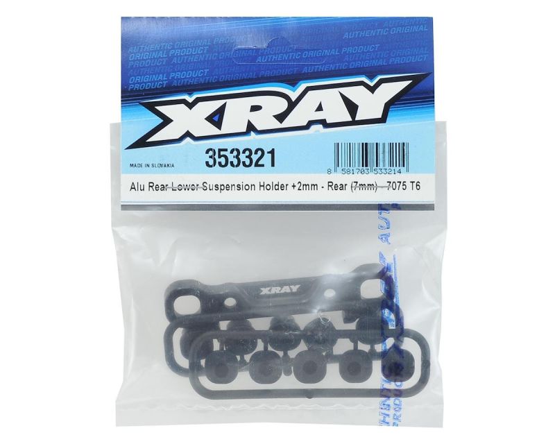 XRAY XB8 17 Achsen Halter Alu hinten 7mm unten RR +2mm