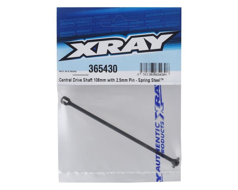 XRAY Antriebswelle zentral Stahl 108mm mit 2.5mm Pin