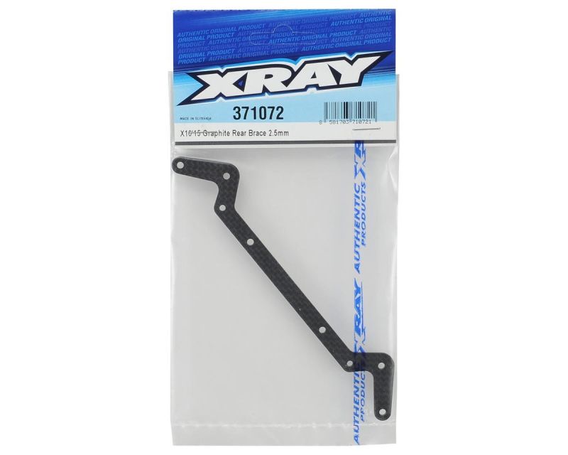 XRAY Montage Platte hinten 2.5 mm Carbon X10 15