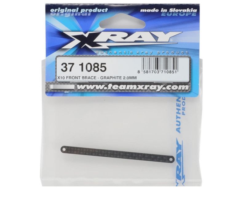 XRAY X10 Front Brace Graphite 2.0mm
