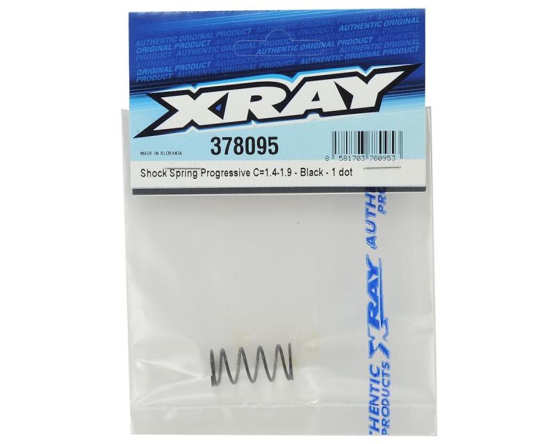 XRAY Feder progressive für Zentraldämpfer C1.4-1.9 schwarz 1 Dot