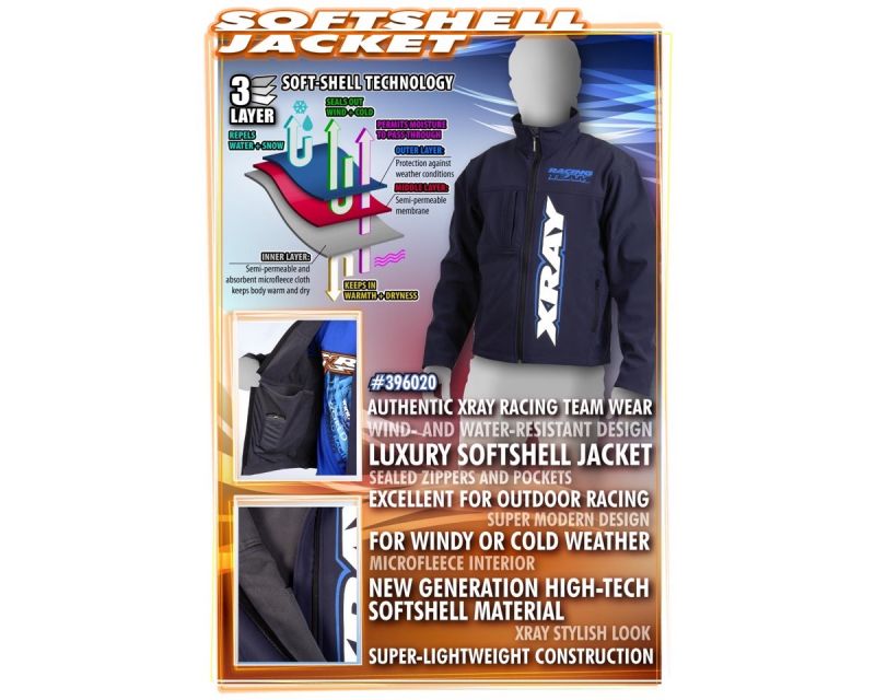 XRAY TEAM LUXURY SOFTSHELL JACKET M XRA396020M