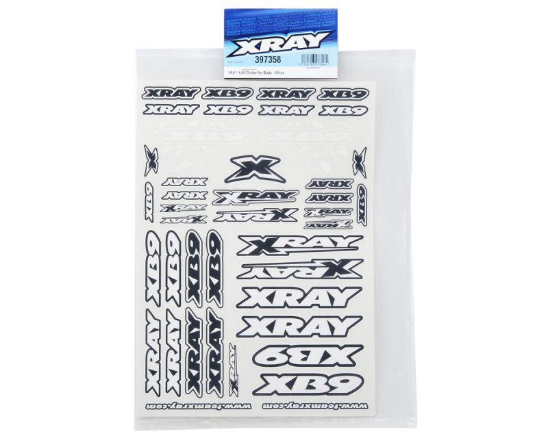 XRAY Body Sticker XB9 weiß