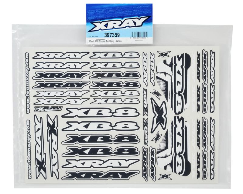 XRAY Body Sticker XB8 weiß