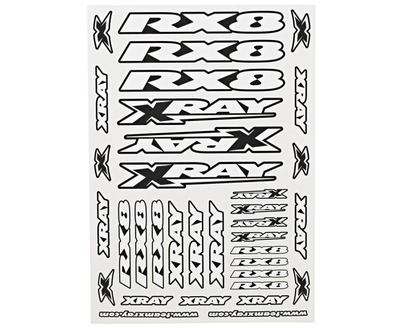 XRAY Body Sticker RX8 weiß XRA397360