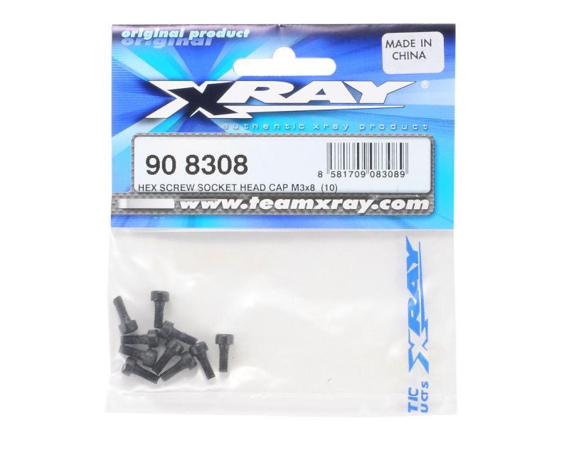 XRAY HEX SCREW SOCKET HEAD CAP M3x 8