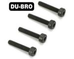 DU-BRO Screws 3mm x 10 Socket Head Cap Screws 4 pcs per package DUB2123