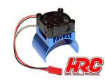 HRC Racing Motorkühlkörper TOP mit Brushless Lüfter 5-9 VDC 540 Motor Blau HRC5832BL