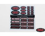 RC4WD Small Decal Sheet RC4ZS1270