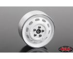 RC4WD Stamped Steel 1.7 10-Oval Hole Wheels White RC4ZW0311