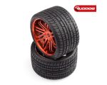 Sweep Road Crusher Onroad Belted tire Red wheels 1/4 offset 146mm Diameter SR-SRC0001R